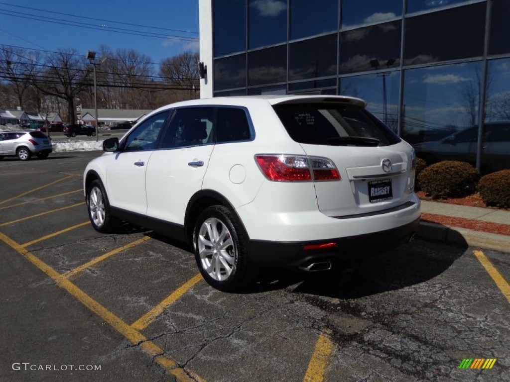 2011 CX-9 Grand Touring AWD - Crystal White Pearl Mica / Sand photo #5