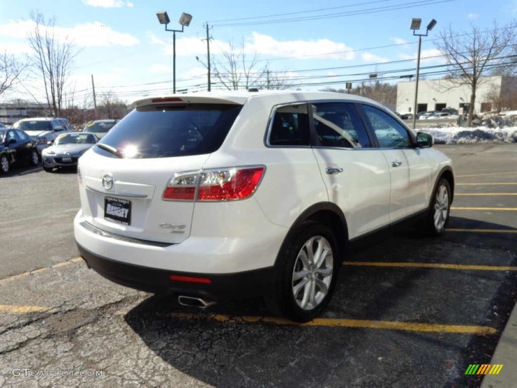 2011 CX-9 Grand Touring AWD - Crystal White Pearl Mica / Sand photo #7