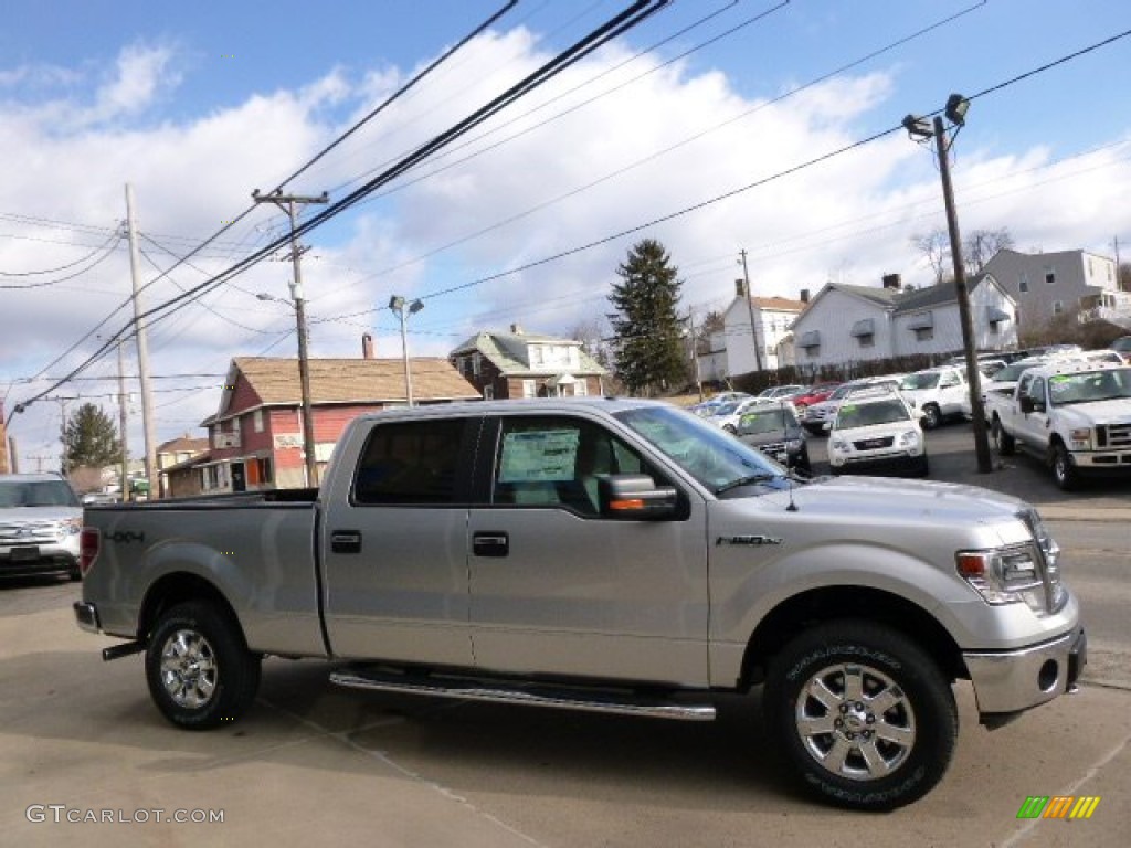 2014 F150 XLT SuperCrew 4x4 - Ingot Silver / Steel Grey photo #4