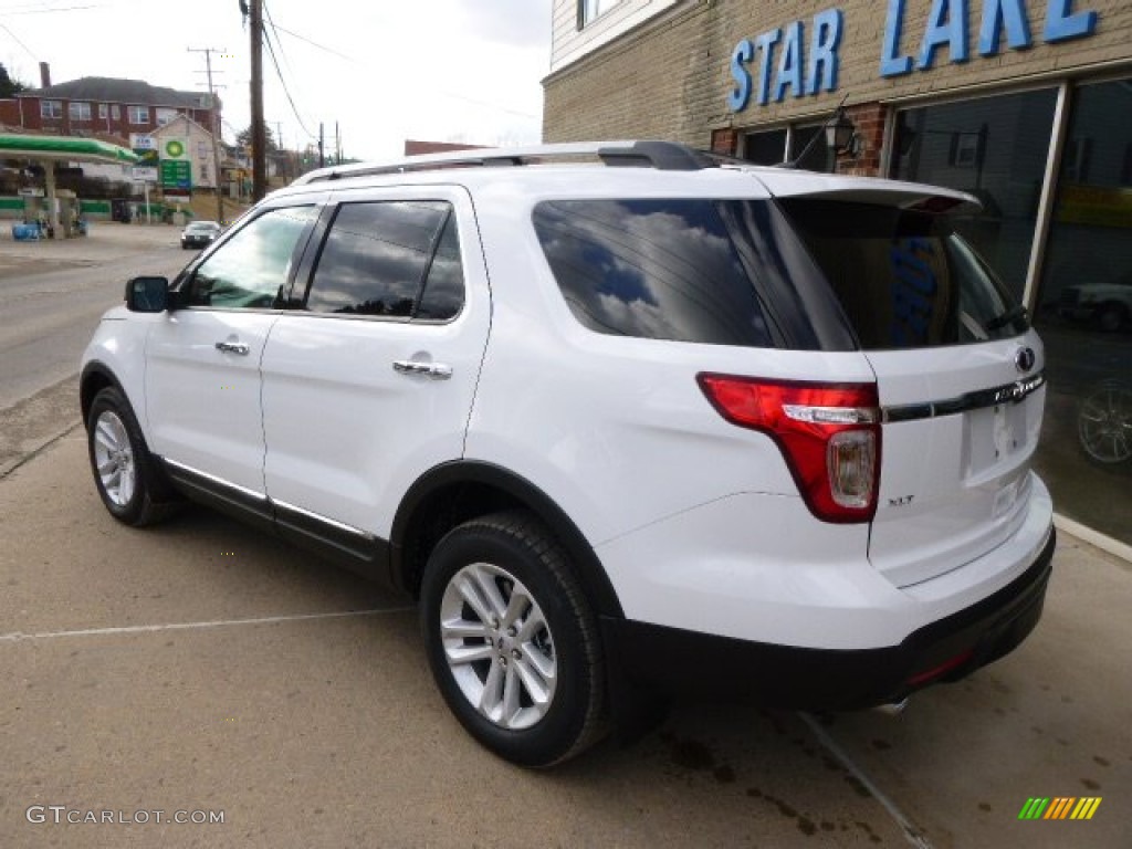 2014 Explorer XLT 4WD - Oxford White / Medium Light Stone photo #6