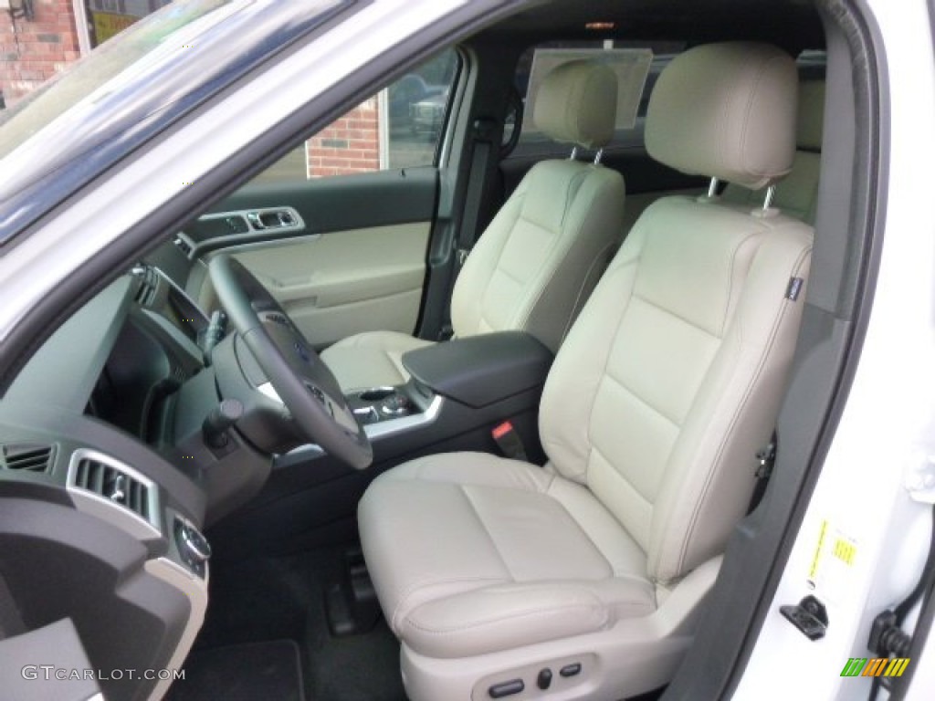 2014 Explorer XLT 4WD - Oxford White / Medium Light Stone photo #9