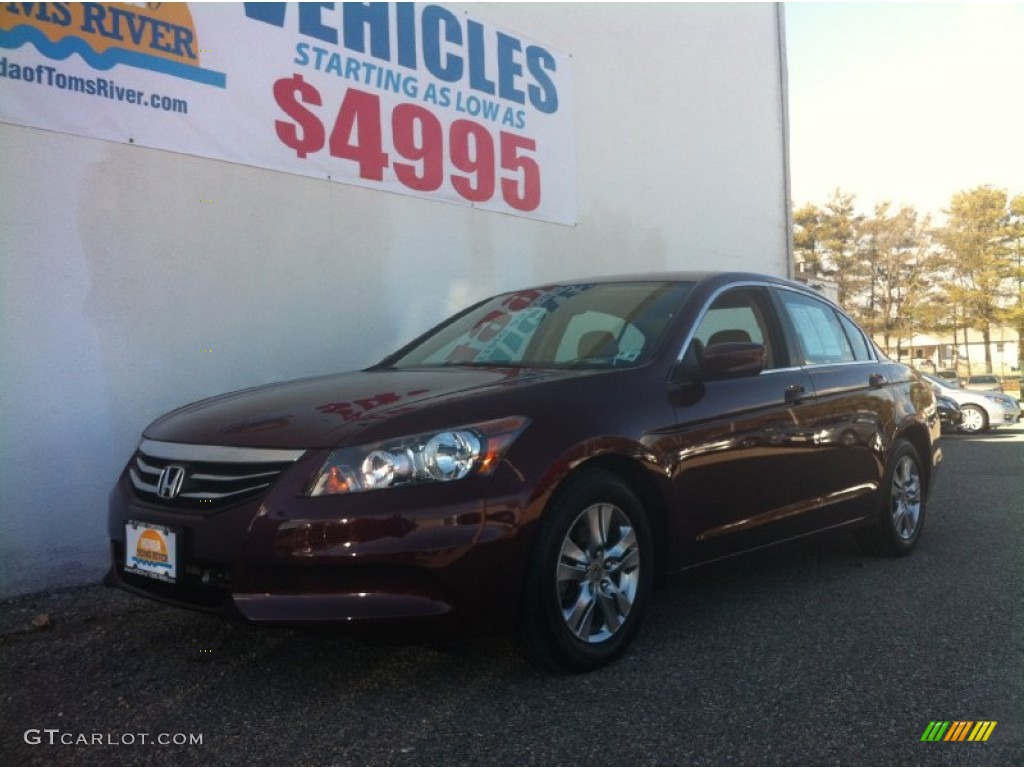 2011 Accord LX-P Sedan - Basque Red Pearl / Ivory photo #1