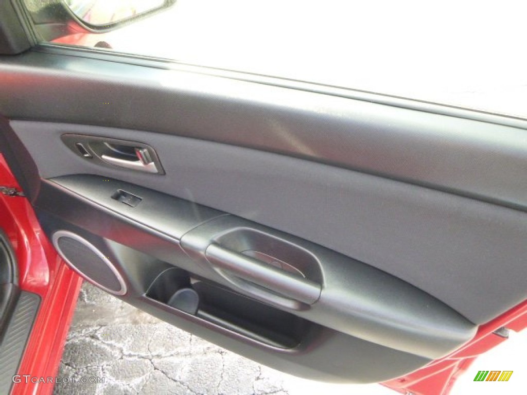 2006 MAZDA3 s Touring Sedan - Velocity Red Mica / Black/Red photo #18