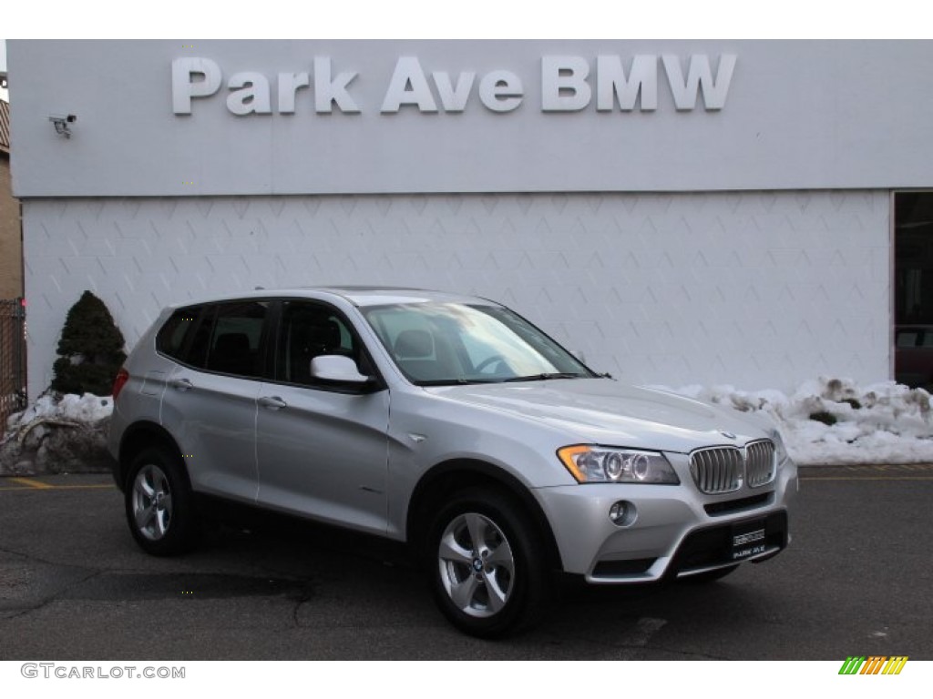 2011 X3 xDrive 28i - Titanium Silver Metallic / Black photo #1