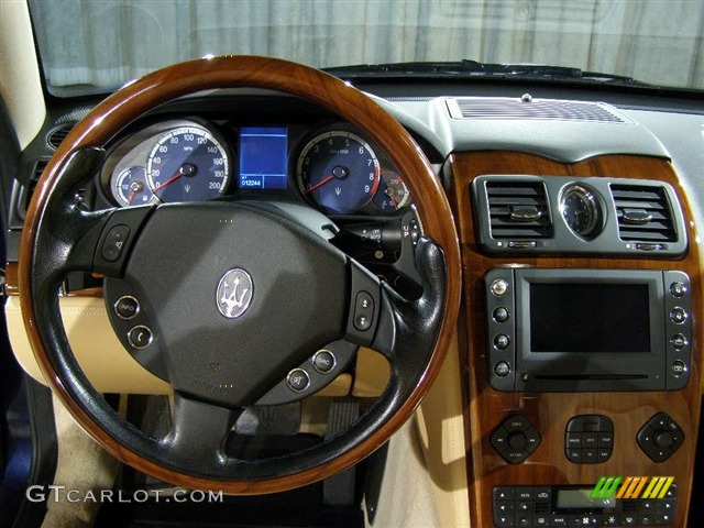 2007 Maserati Quattroporte Standard Quattroporte Model Beige Dashboard Photo #90862