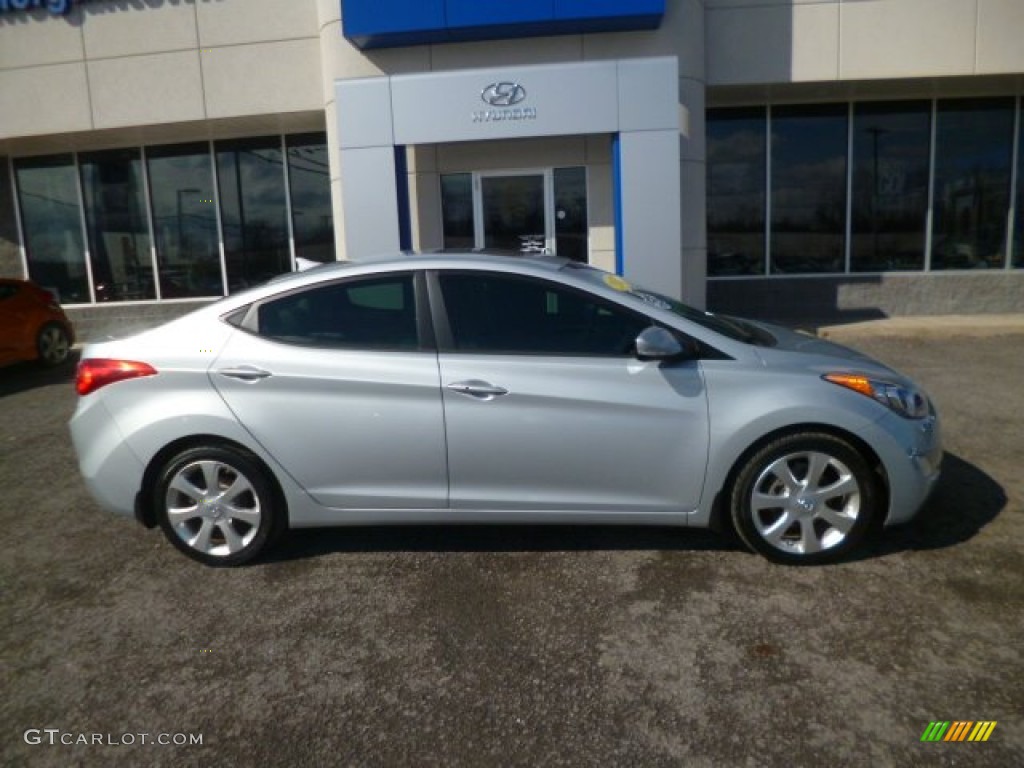 2012 Elantra Limited - Silver / Gray photo #8