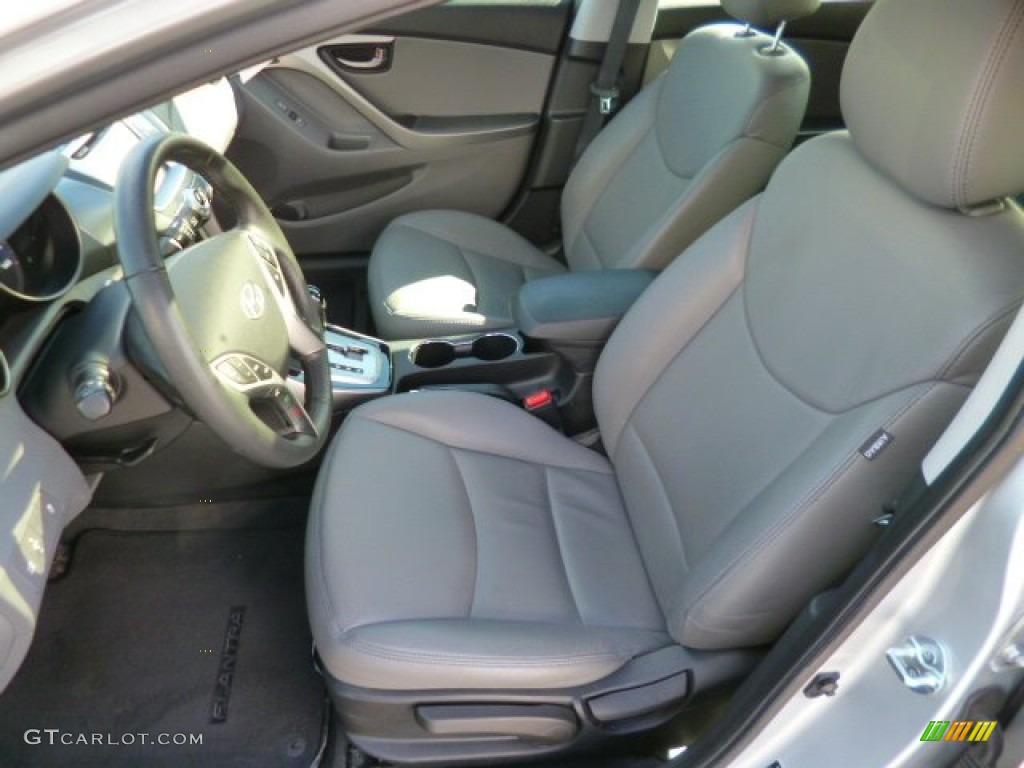 2012 Elantra Limited - Silver / Gray photo #15