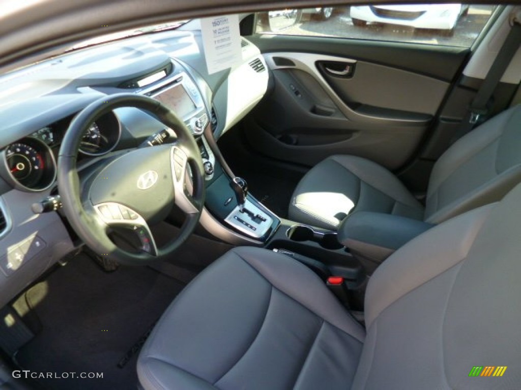 2012 Elantra Limited - Silver / Gray photo #16