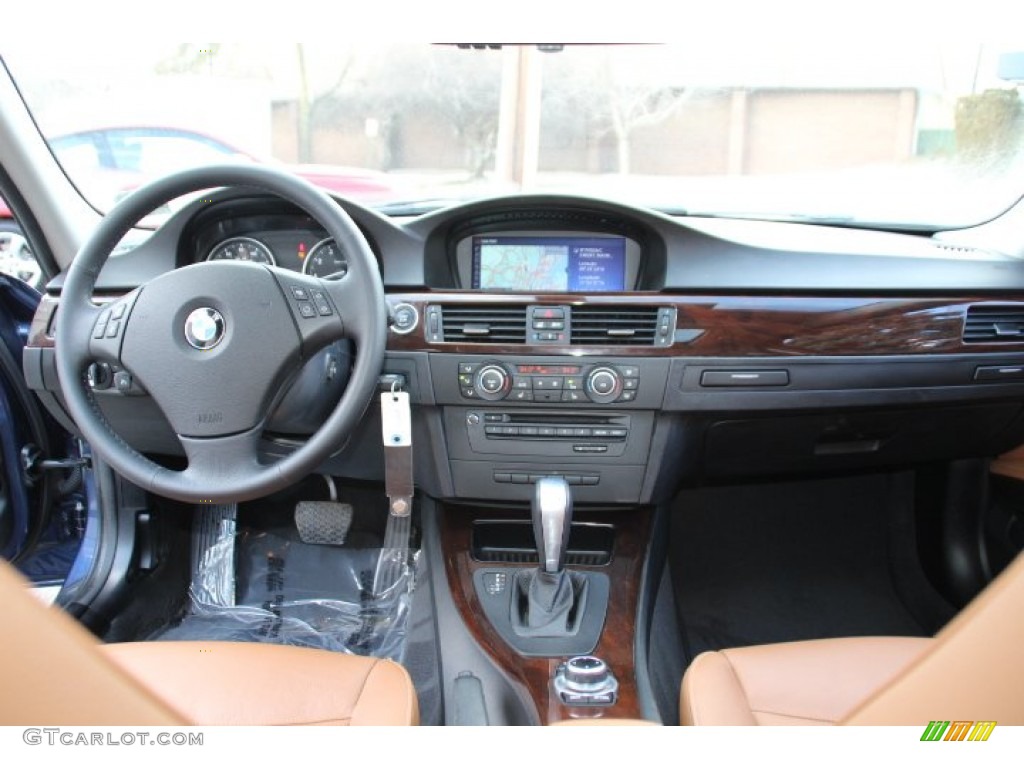 2011 BMW 3 Series 328i xDrive Sedan Saddle Brown Dakota Leather Dashboard Photo #90863156