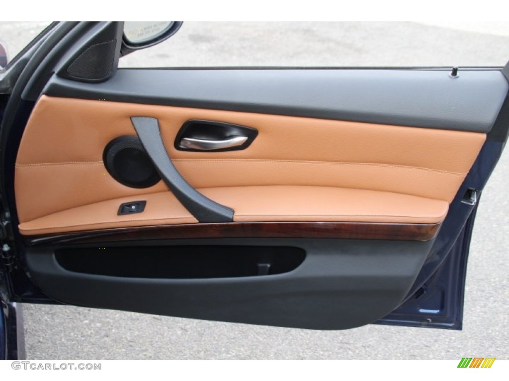 2011 BMW 3 Series 328i xDrive Sedan Saddle Brown Dakota Leather Door Panel Photo #90863324