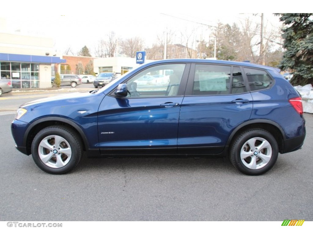Deep Sea Blue Metallic 2011 BMW X3 xDrive 28i Exterior Photo #90863603