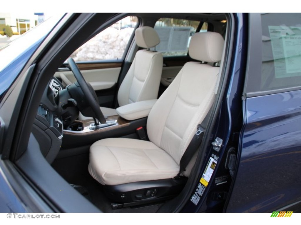 Oyster Nevada Leather Interior 2011 BMW X3 xDrive 28i Photo #90863708