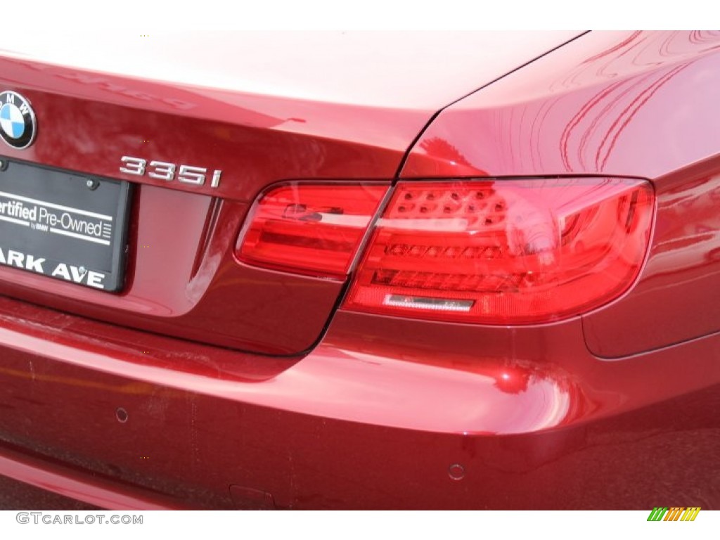 2012 3 Series 335i Coupe - Vermilion Red Metallic / Saddle Brown photo #21