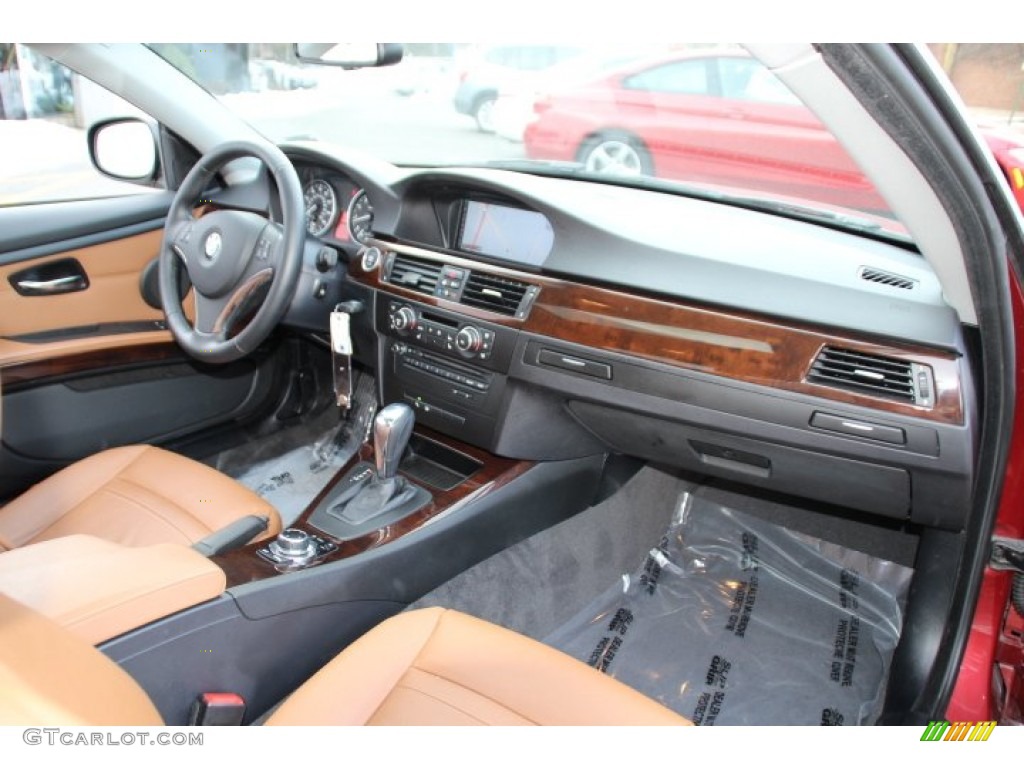 2012 BMW 3 Series 335i Coupe Saddle Brown Dashboard Photo #90864683
