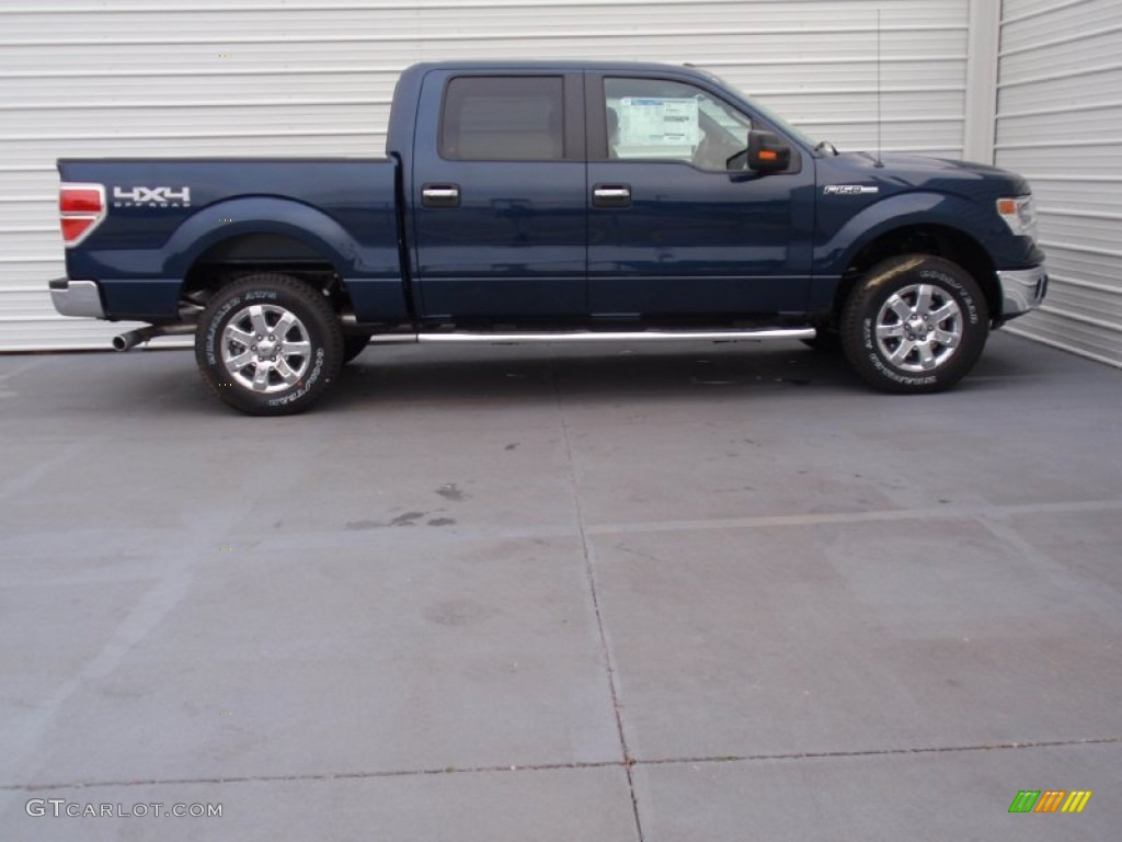 2014 F150 XLT SuperCrew 4x4 - Blue Jeans / Steel Grey photo #3