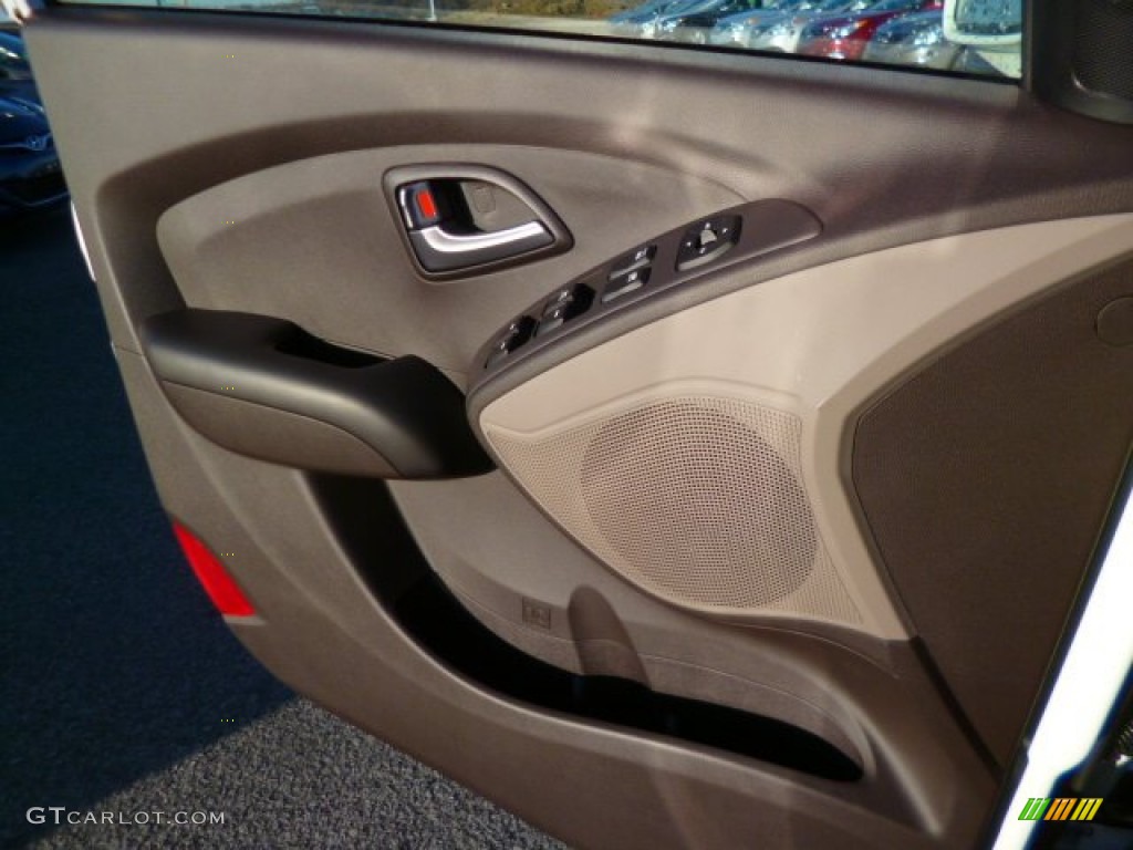 2014 Hyundai Tucson GLS AWD Beige Door Panel Photo #90866048