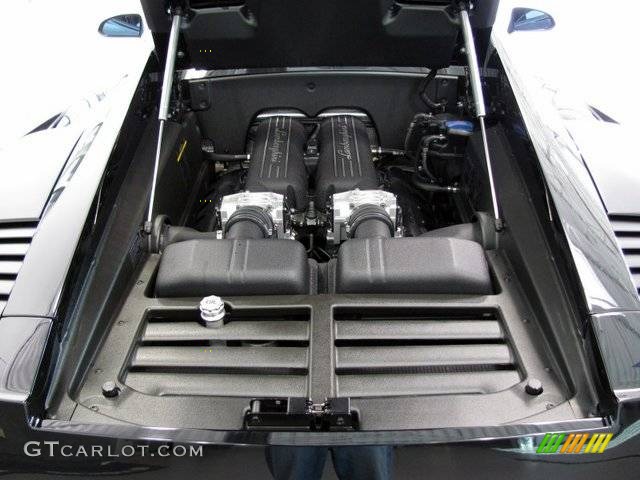 2007 Lamborghini Gallardo Nera E-Gear 5.0 Liter DOHC 40-Valve VVT V10 Engine Photo #908664