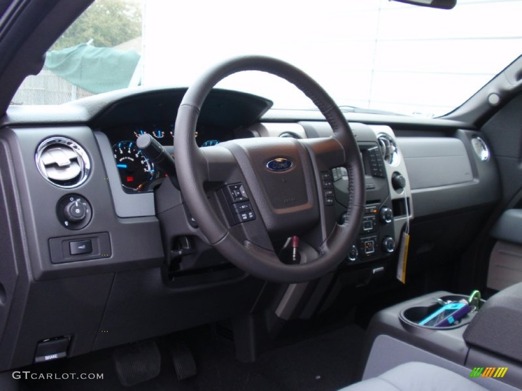 2014 F150 XLT SuperCrew - Ruby Red / Steel Grey photo #28