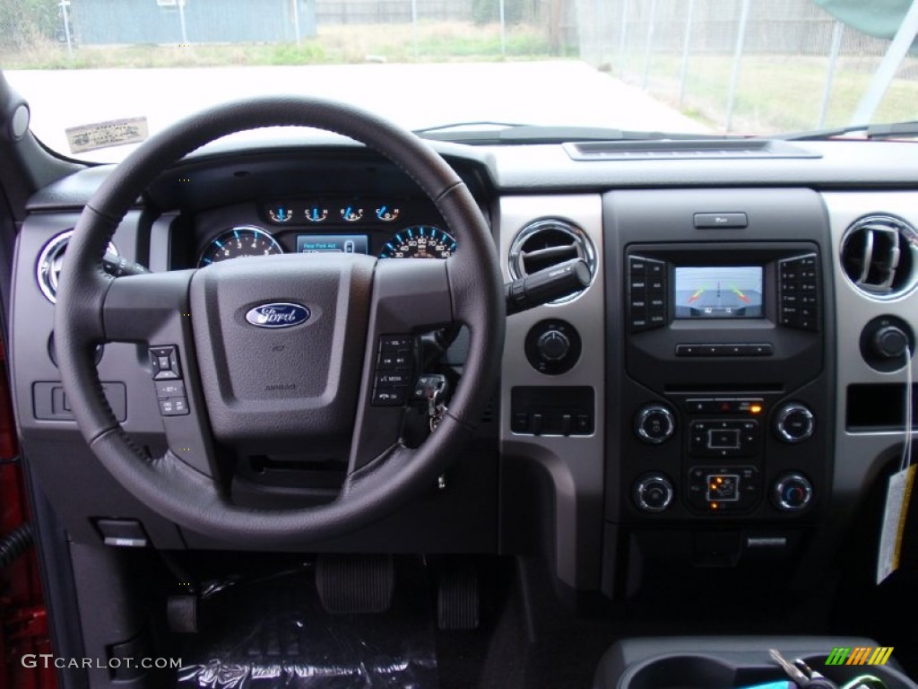 2014 F150 XLT SuperCrew - Ruby Red / Steel Grey photo #31