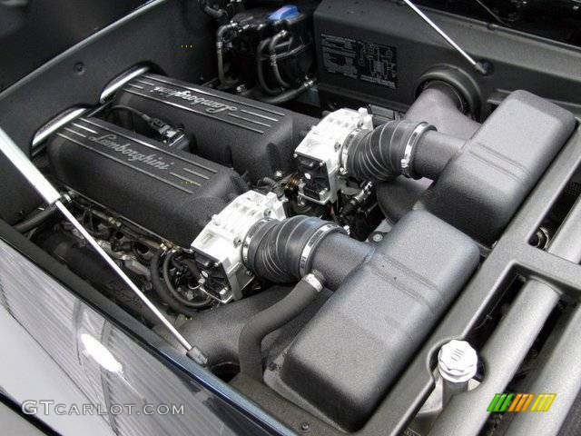 2007 Lamborghini Gallardo Nera E-Gear 5.0 Liter DOHC 40-Valve VVT V10 Engine Photo #908679