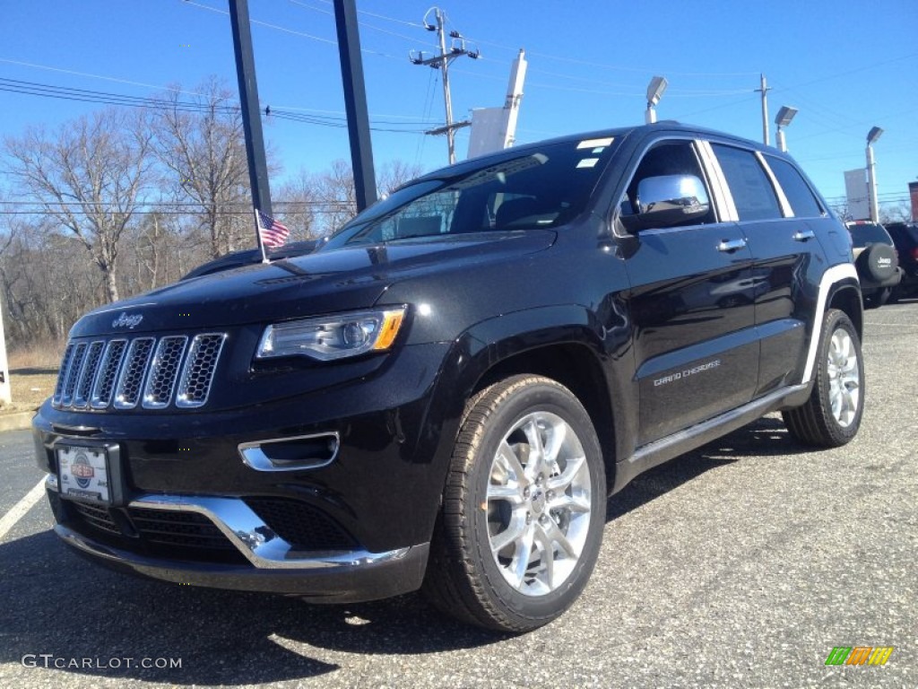 2014 Grand Cherokee Summit 4x4 - Brilliant Black Crystal Pearl / Morocco Black photo #1