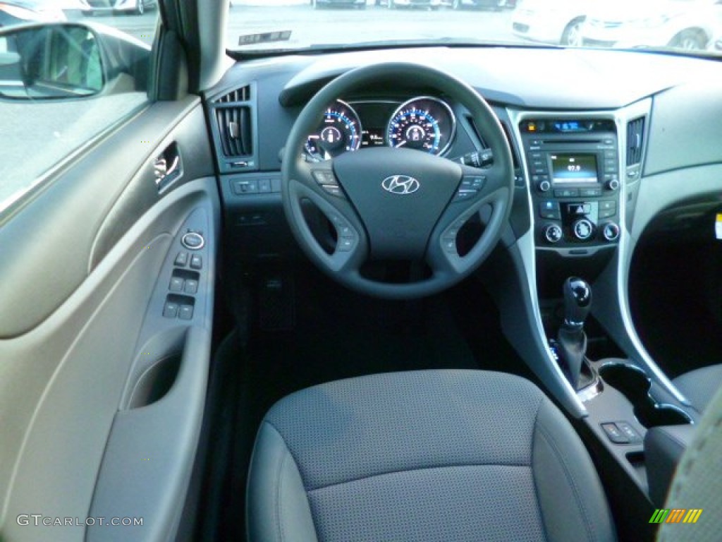 2014 Sonata GLS - Harbor Gray Metallic / Gray photo #13