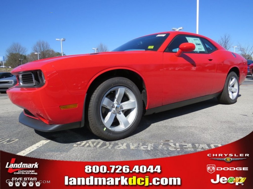 2014 Challenger SXT - TorRed / Dark Slate Gray photo #1