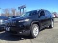 2014 Brilliant Black Crystal Pearl Jeep Cherokee Latitude 4x4  photo #1