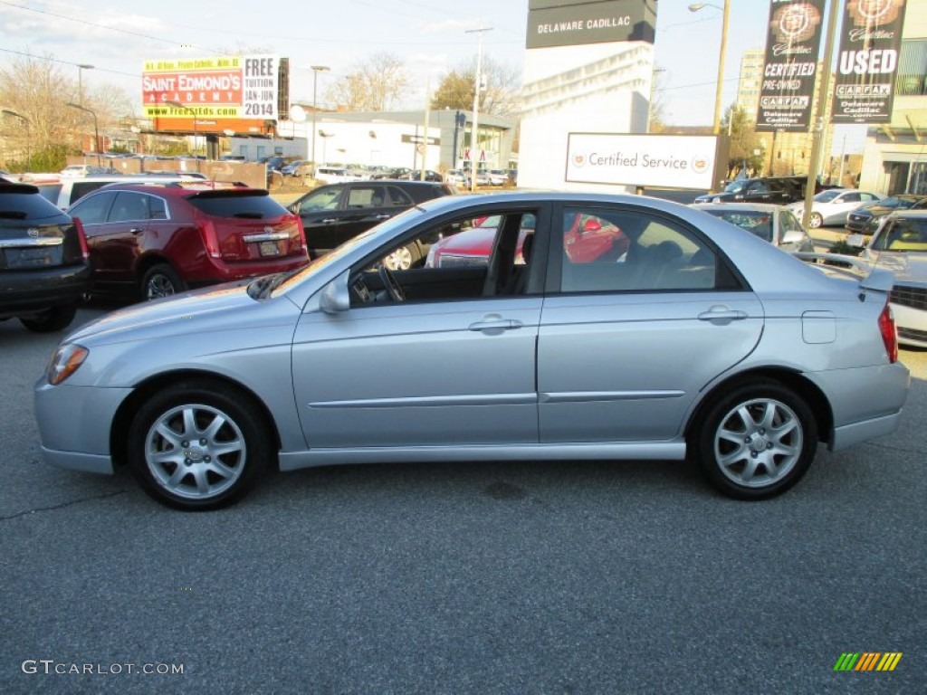 2006 Spectra SX Sedan - Clear Silver / Gray photo #3