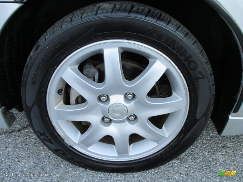 2006 Spectra SX Sedan - Clear Silver / Gray photo #30