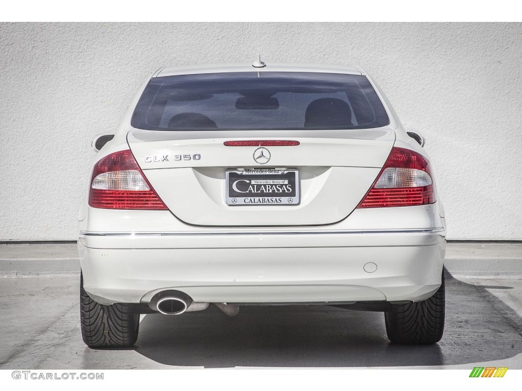 2009 CLK 350 Coupe - Arctic White / Stone photo #3