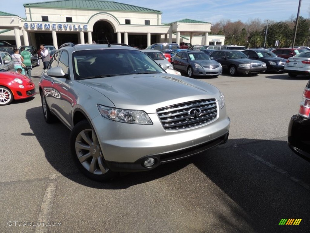 2003 FX 45 AWD - Brilliant Silver Metallic / Brick/Black photo #1