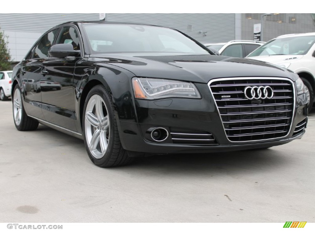 Phantom Black Pearl Effect 2013 Audi A8 L 4.0T quattro Exterior Photo #90873974
