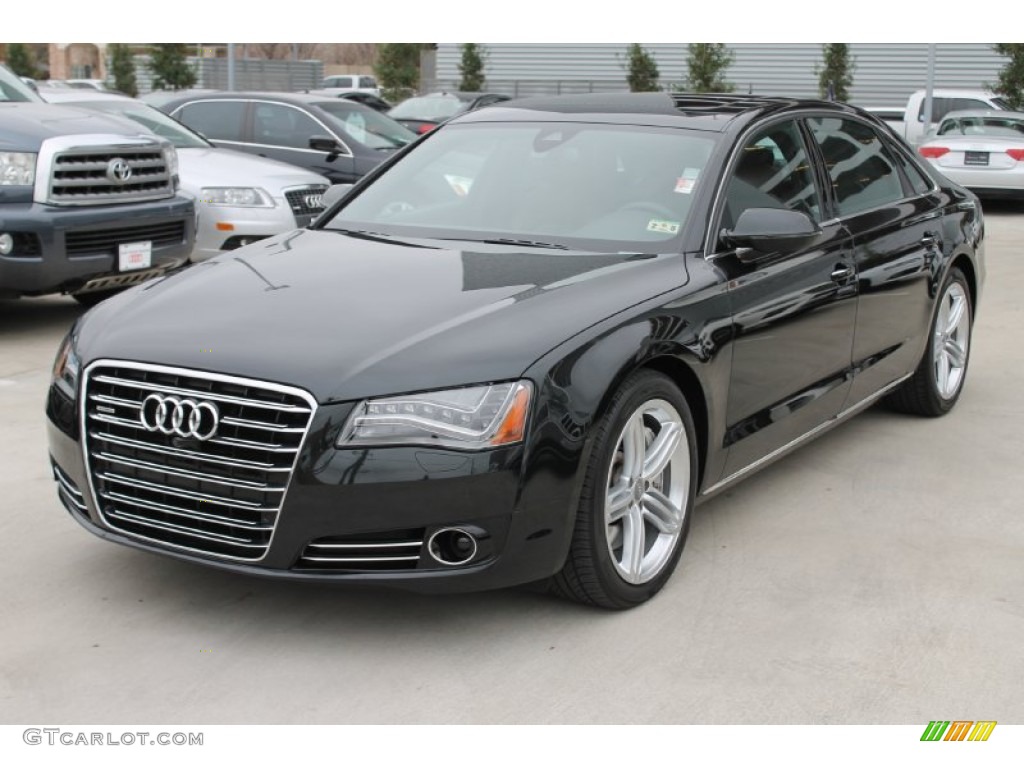 Phantom Black Pearl Effect 2013 Audi A8 L 4.0T quattro Exterior Photo #90874001