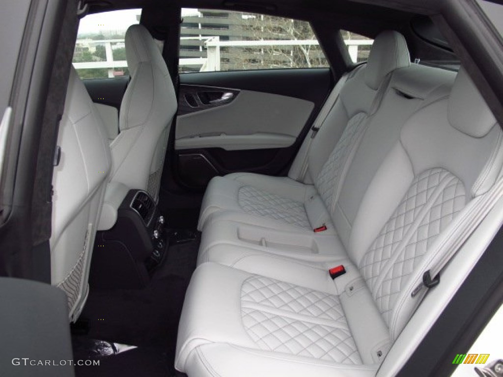 Lunar Silver w/Diamond Contrast Stitching Interior 2014 Audi S7 Prestige 4.0 TFSI quattro Photo #90877322