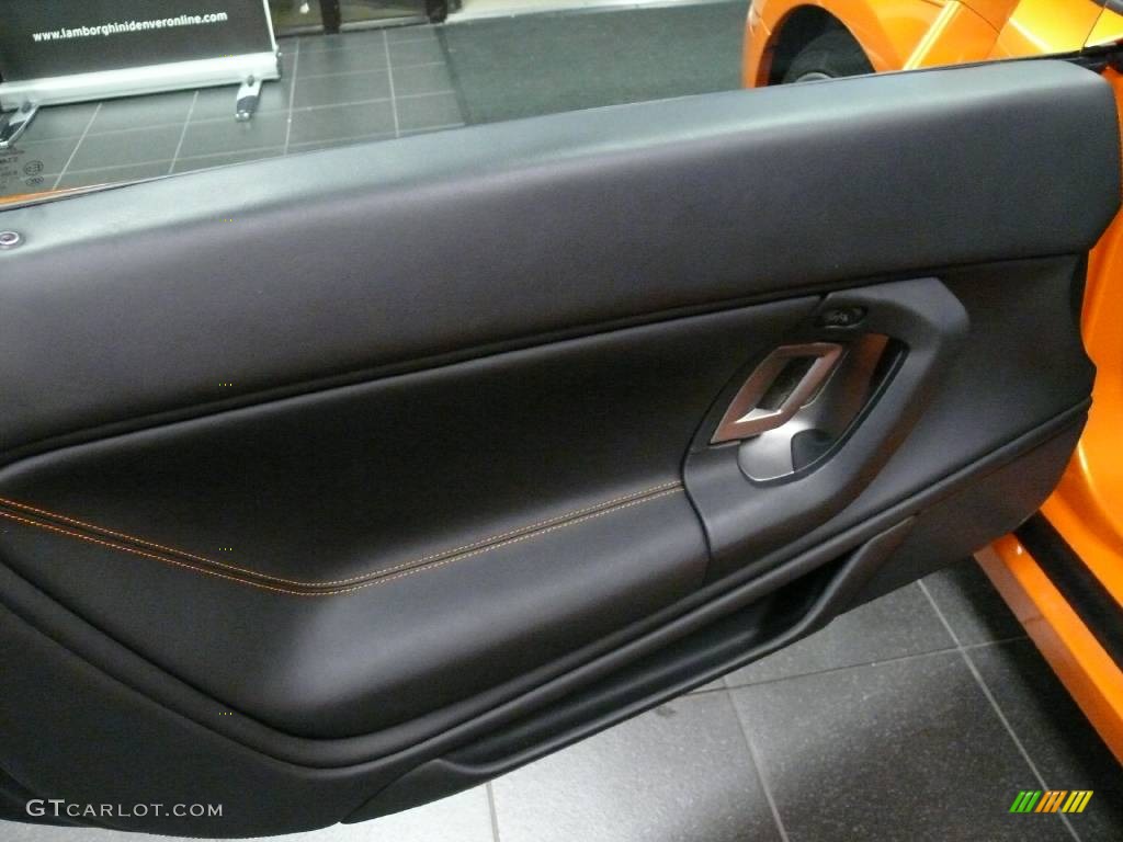 2007 Lamborghini Gallardo Spyder Nero Perseus Door Panel Photo #908789