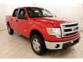 2013 Vermillion Red Ford F150 XLT SuperCrew 4x4  photo #1