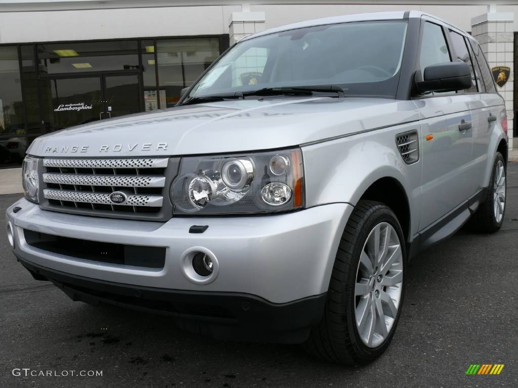 2006 Range Rover Sport Supercharged - Arctic Frost Metallic / Ebony Black photo #2