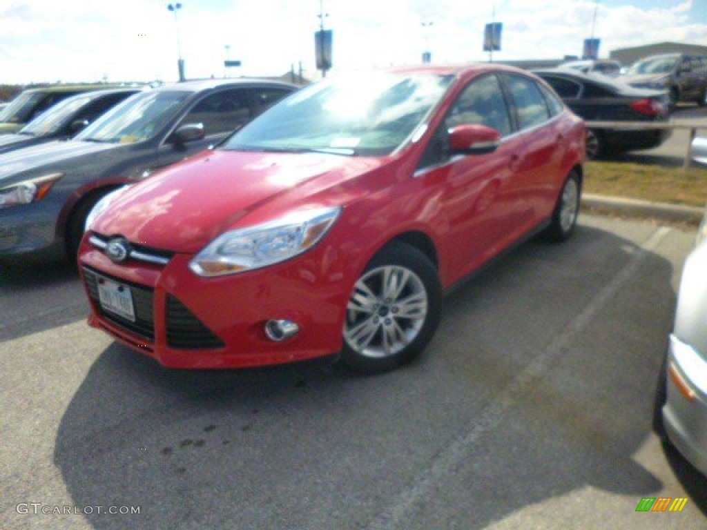 2012 Focus SEL Sedan - Race Red / Charcoal Black photo #1