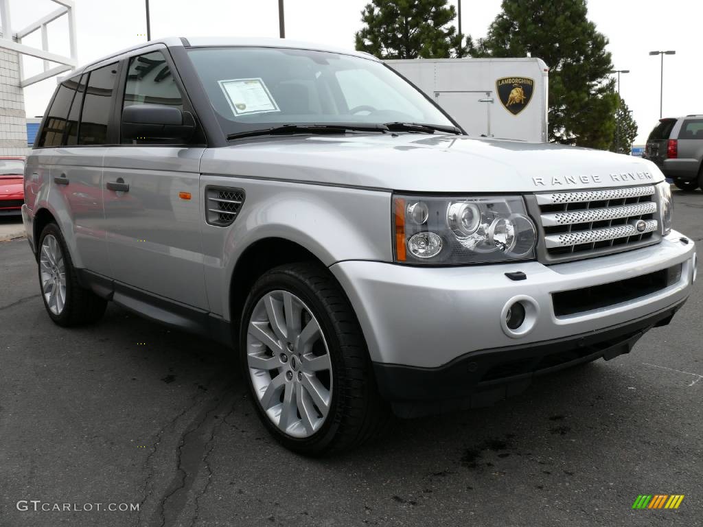 2006 Range Rover Sport Supercharged - Arctic Frost Metallic / Ebony Black photo #4