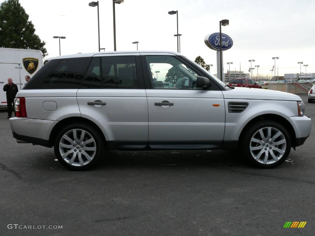2006 Range Rover Sport Supercharged - Arctic Frost Metallic / Ebony Black photo #5