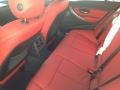 Coral Red/Black Rear Seat Photo for 2014 BMW 3 Series #90887923