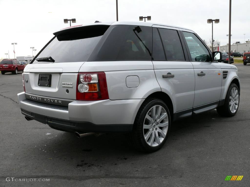 2006 Range Rover Sport Supercharged - Arctic Frost Metallic / Ebony Black photo #6
