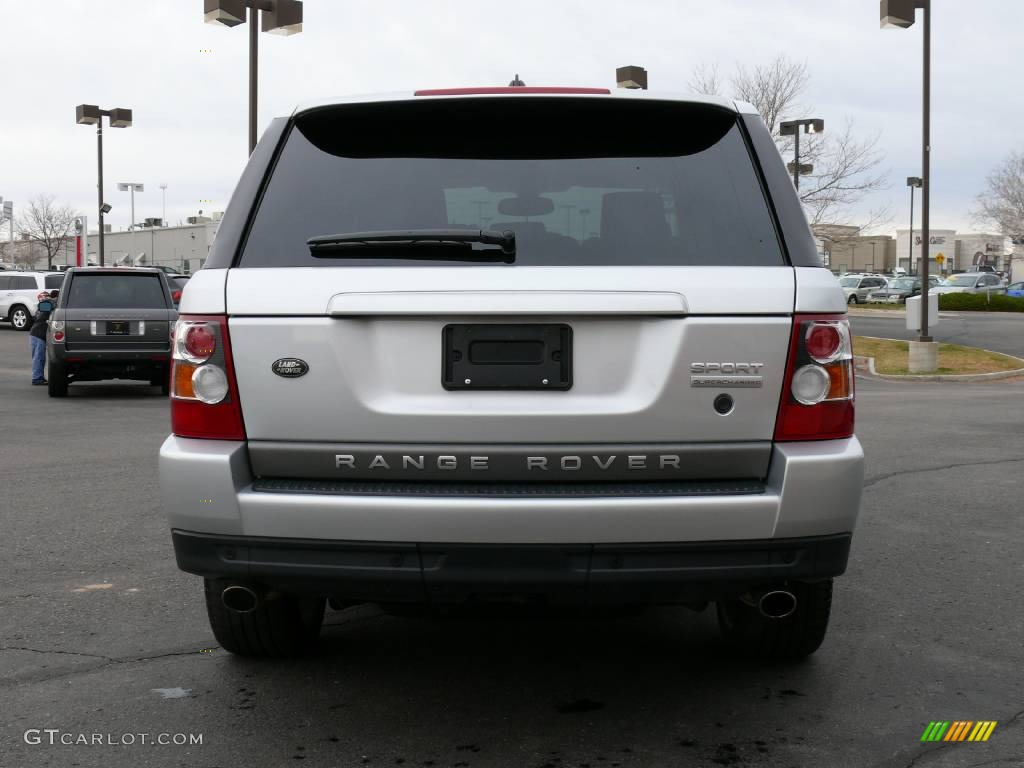 2006 Range Rover Sport Supercharged - Arctic Frost Metallic / Ebony Black photo #7