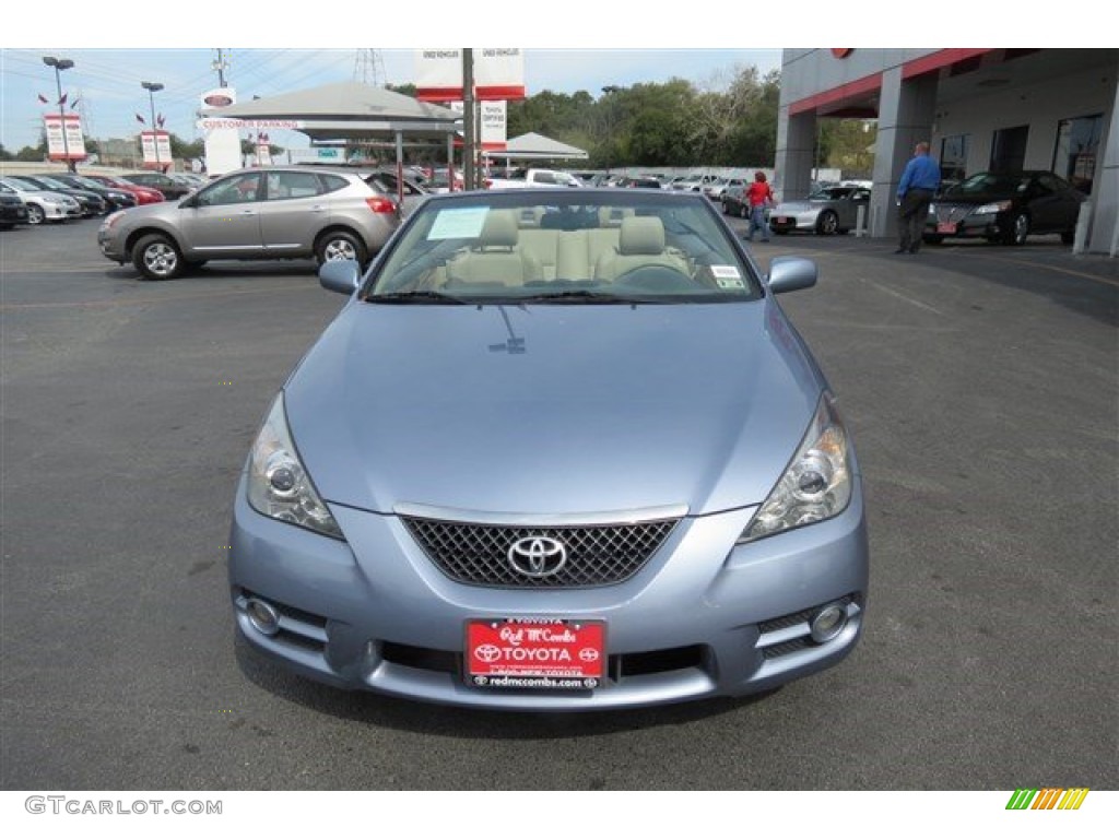 2008 Solara SLE V6 Convertible - Cosmic Blue Metallic / Ivory photo #2