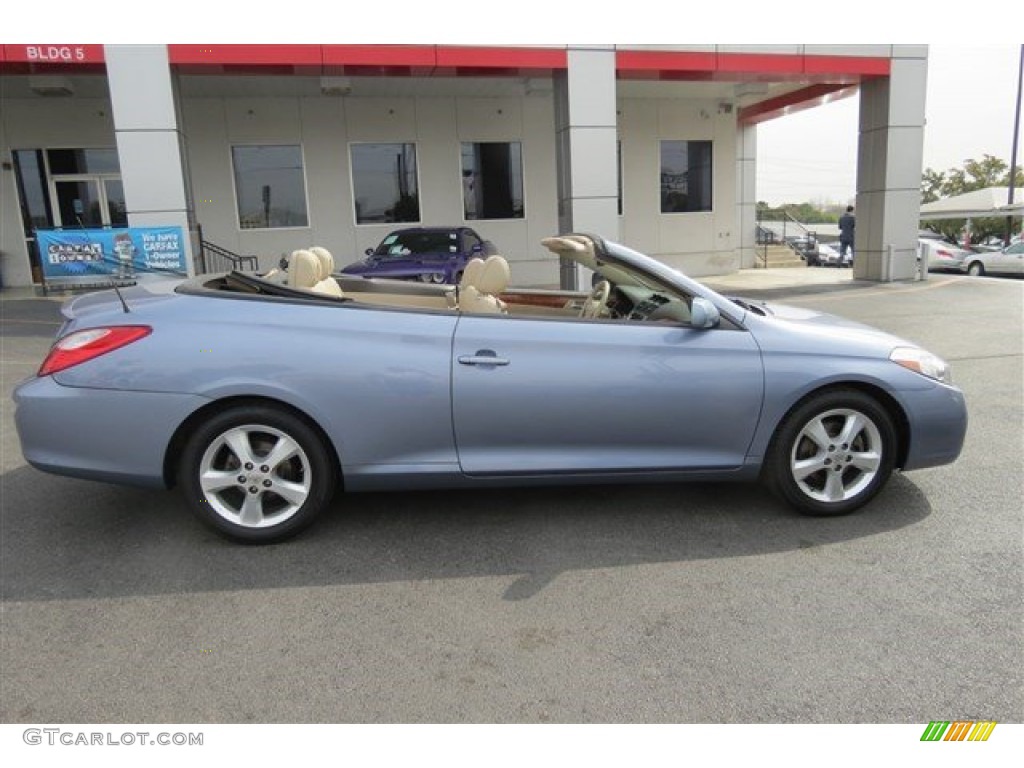 2008 Solara SLE V6 Convertible - Cosmic Blue Metallic / Ivory photo #8