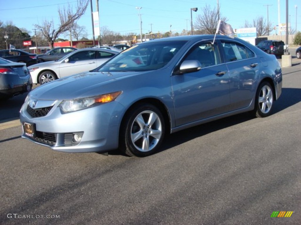 2009 TSX Sedan - Glacier Blue Metallic / Ebony photo #2