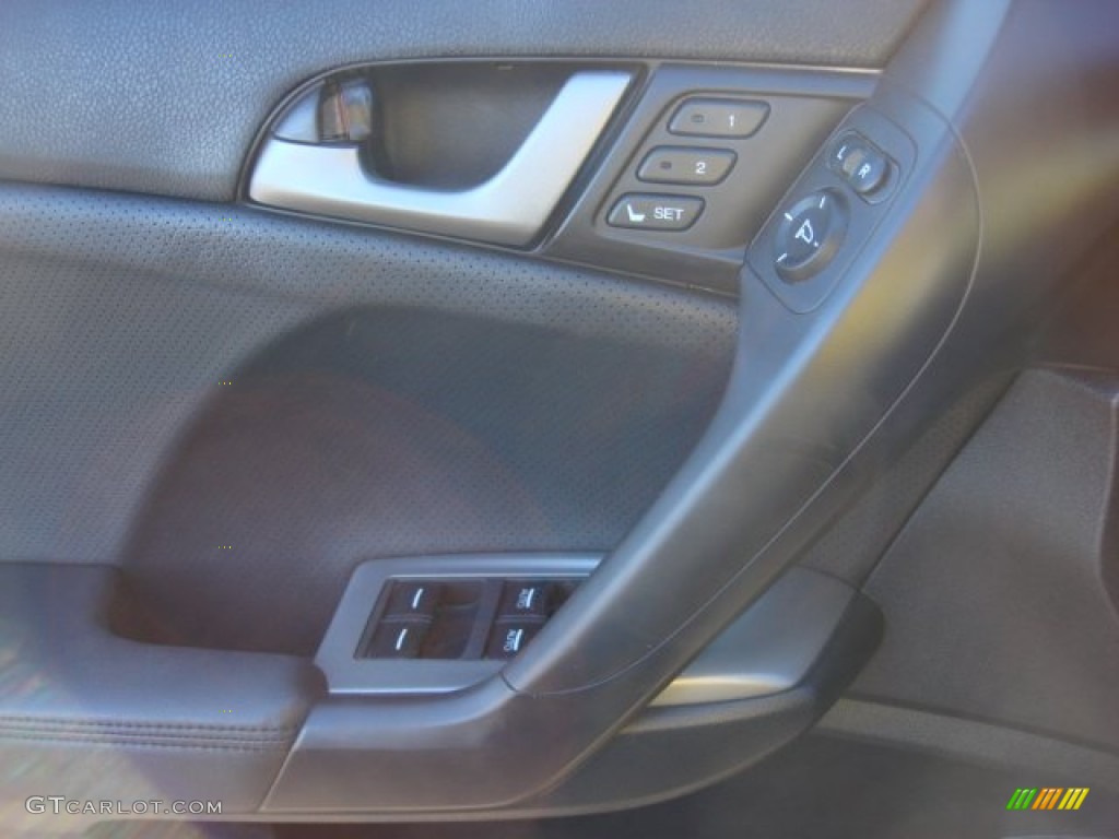 2009 TSX Sedan - Glacier Blue Metallic / Ebony photo #17