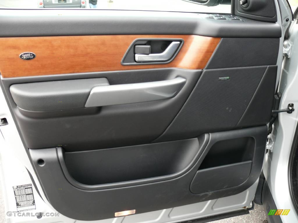 2006 Range Rover Sport Supercharged - Arctic Frost Metallic / Ebony Black photo #9