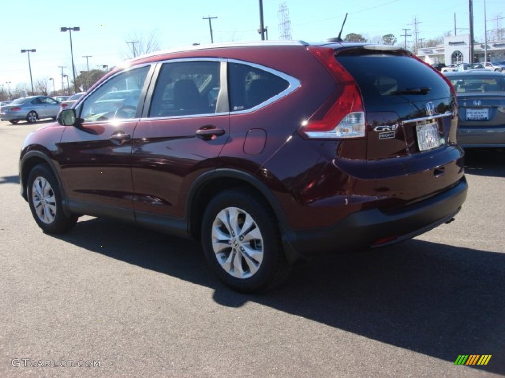 2012 CR-V EX-L - Basque Red Pearl II / Gray photo #4